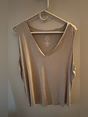 Maurices Plus V-Neck Sleeveless Tank Top - Olive